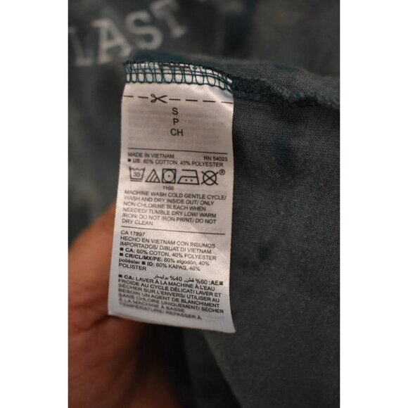 Unisex Old Navy Green Beer Pitcher Graphic Tee Custom Bleach Dye Size S - Picture 4 of 5